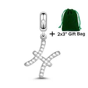 Pisces Zodiac Dangle Charm | 925 Silver | Brand New